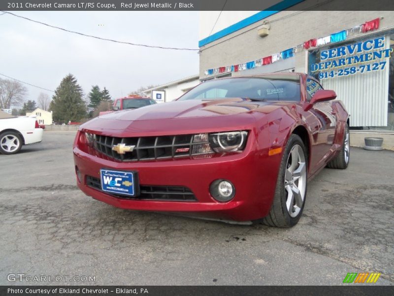 Red Jewel Metallic / Black 2011 Chevrolet Camaro LT/RS Coupe