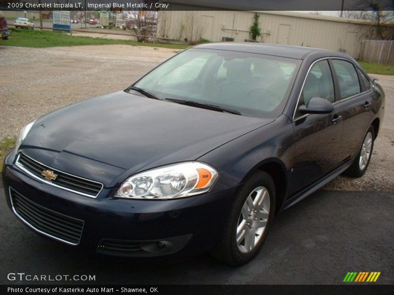 Imperial Blue Metallic / Gray 2009 Chevrolet Impala LT
