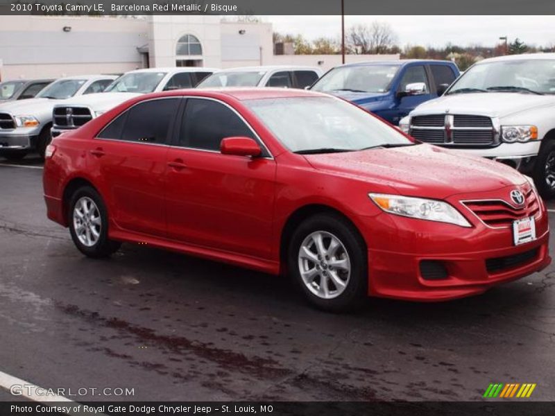Barcelona Red Metallic / Bisque 2010 Toyota Camry LE
