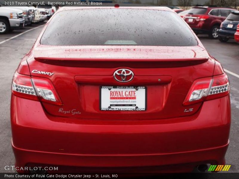 Barcelona Red Metallic / Bisque 2010 Toyota Camry LE