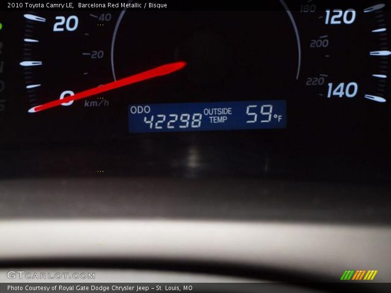 Barcelona Red Metallic / Bisque 2010 Toyota Camry LE