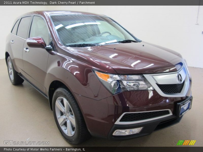 Dark Cherry Pearl / Parchment 2011 Acura MDX Technology