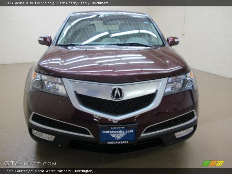 Dark Cherry Pearl / Parchment 2011 Acura MDX Technology
