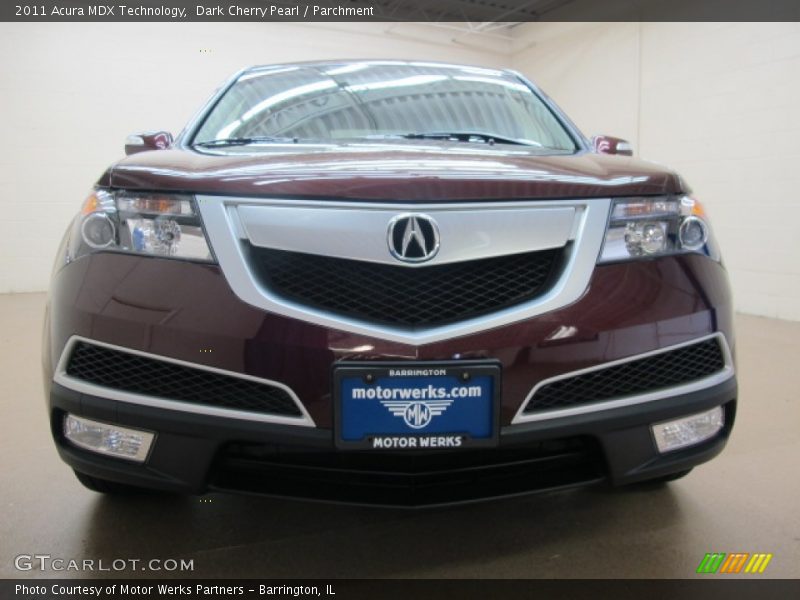 Dark Cherry Pearl / Parchment 2011 Acura MDX Technology