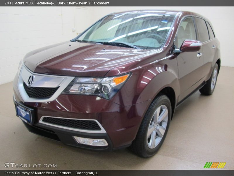 Dark Cherry Pearl / Parchment 2011 Acura MDX Technology