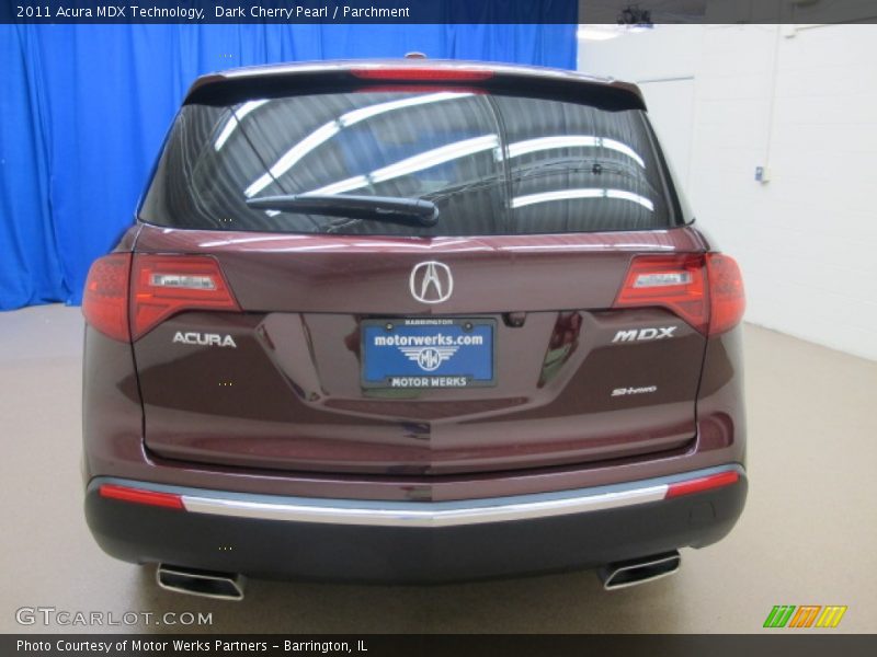 Dark Cherry Pearl / Parchment 2011 Acura MDX Technology