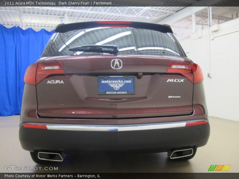 Dark Cherry Pearl / Parchment 2011 Acura MDX Technology