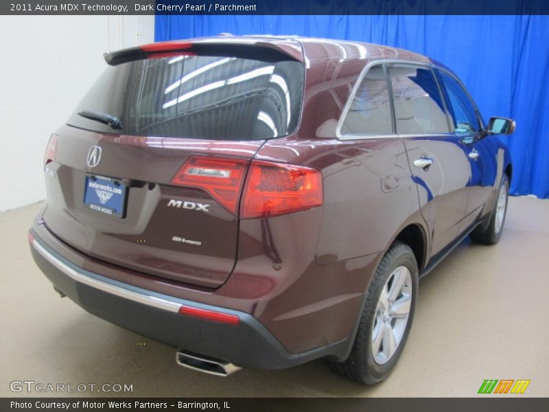 Dark Cherry Pearl / Parchment 2011 Acura MDX Technology