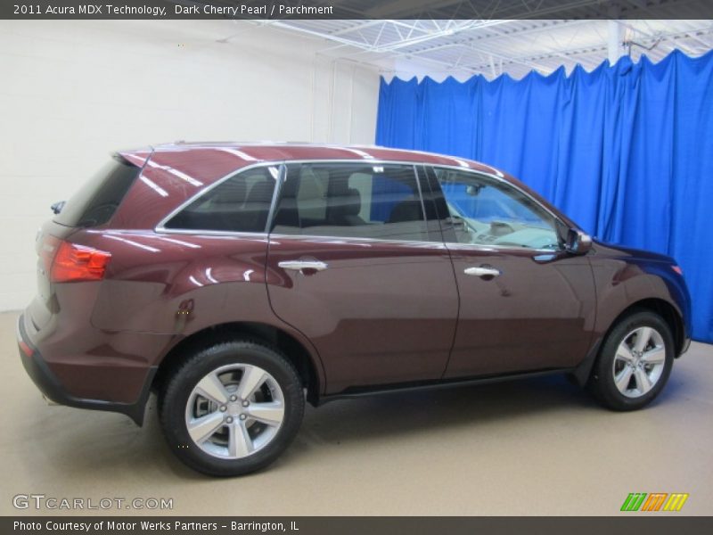 Dark Cherry Pearl / Parchment 2011 Acura MDX Technology