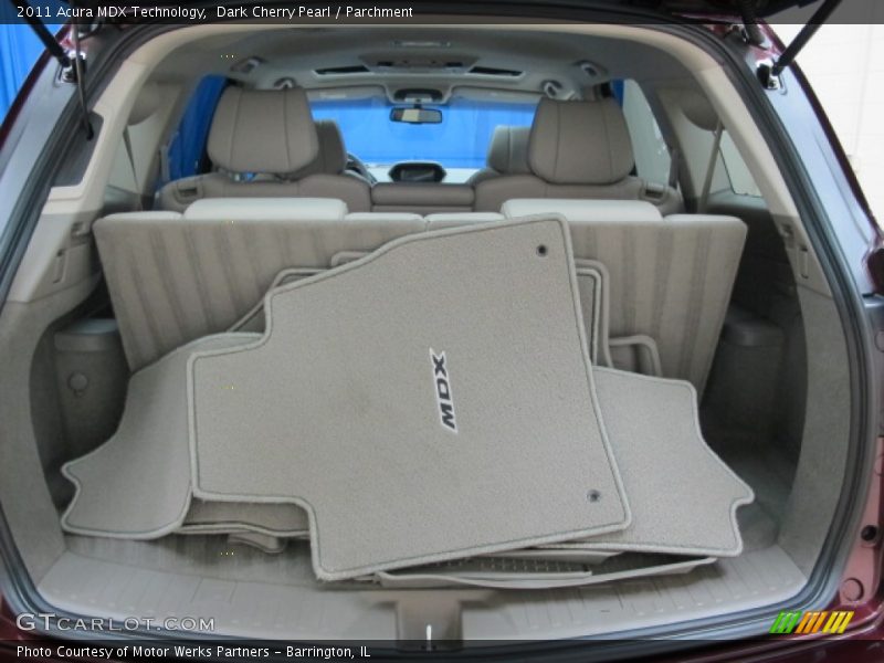 Dark Cherry Pearl / Parchment 2011 Acura MDX Technology