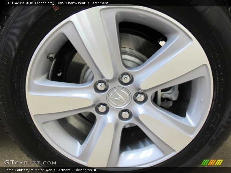 Dark Cherry Pearl / Parchment 2011 Acura MDX Technology