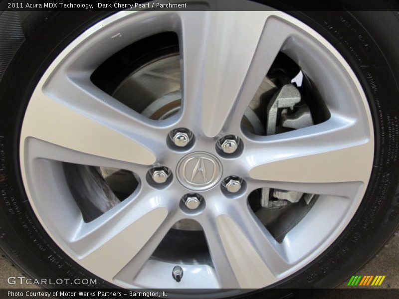 Dark Cherry Pearl / Parchment 2011 Acura MDX Technology