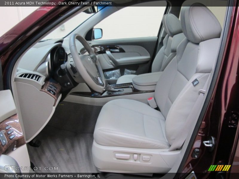 Dark Cherry Pearl / Parchment 2011 Acura MDX Technology