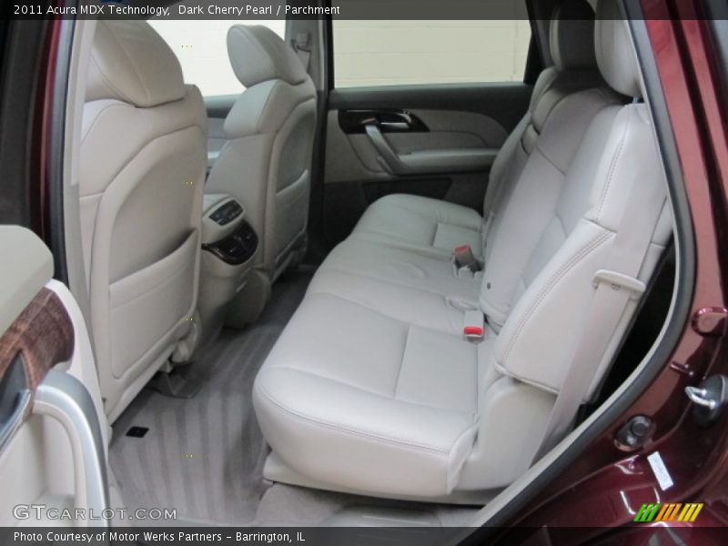 Dark Cherry Pearl / Parchment 2011 Acura MDX Technology