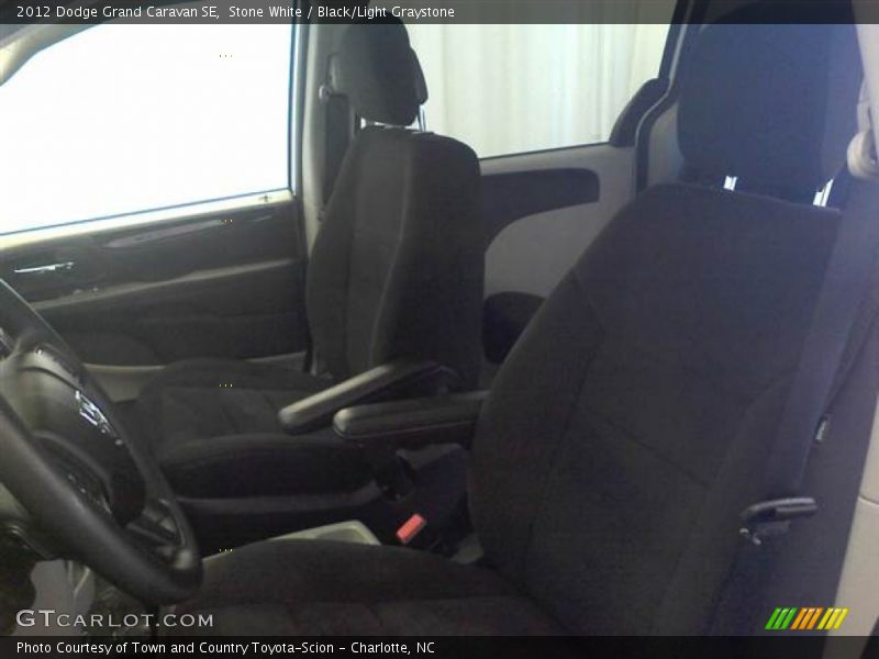 Stone White / Black/Light Graystone 2012 Dodge Grand Caravan SE