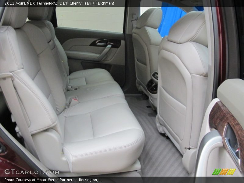 Dark Cherry Pearl / Parchment 2011 Acura MDX Technology
