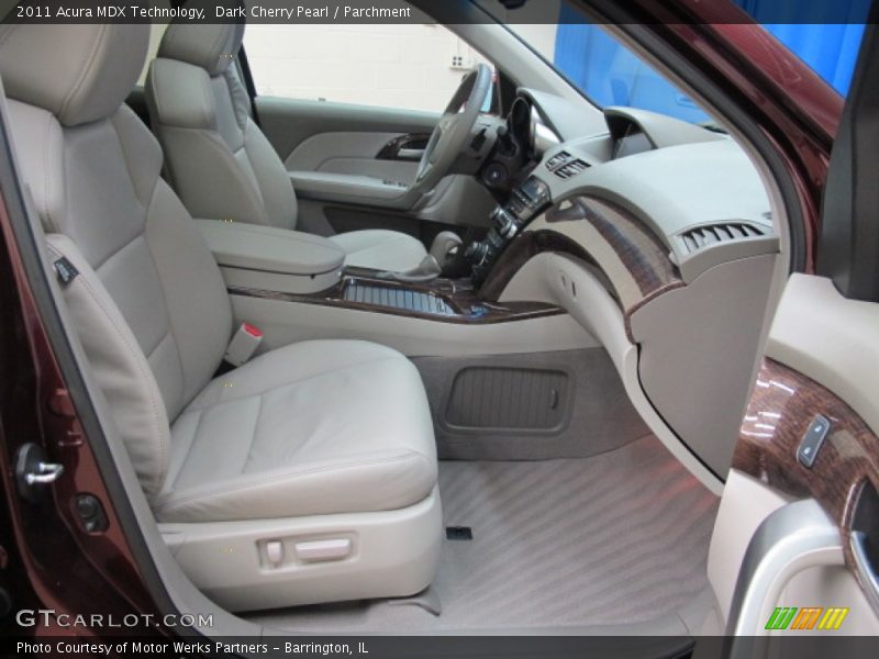 Dark Cherry Pearl / Parchment 2011 Acura MDX Technology
