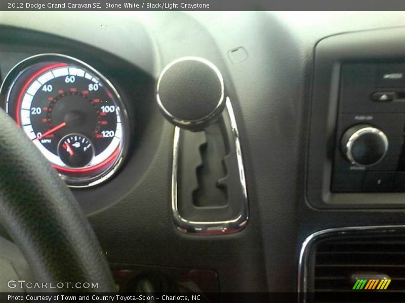 Stone White / Black/Light Graystone 2012 Dodge Grand Caravan SE