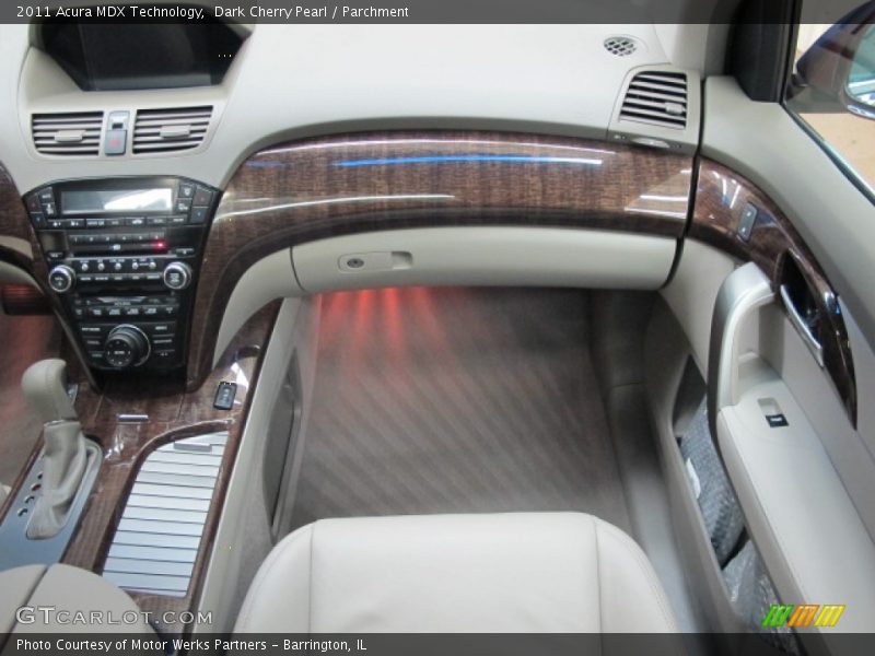 Dark Cherry Pearl / Parchment 2011 Acura MDX Technology