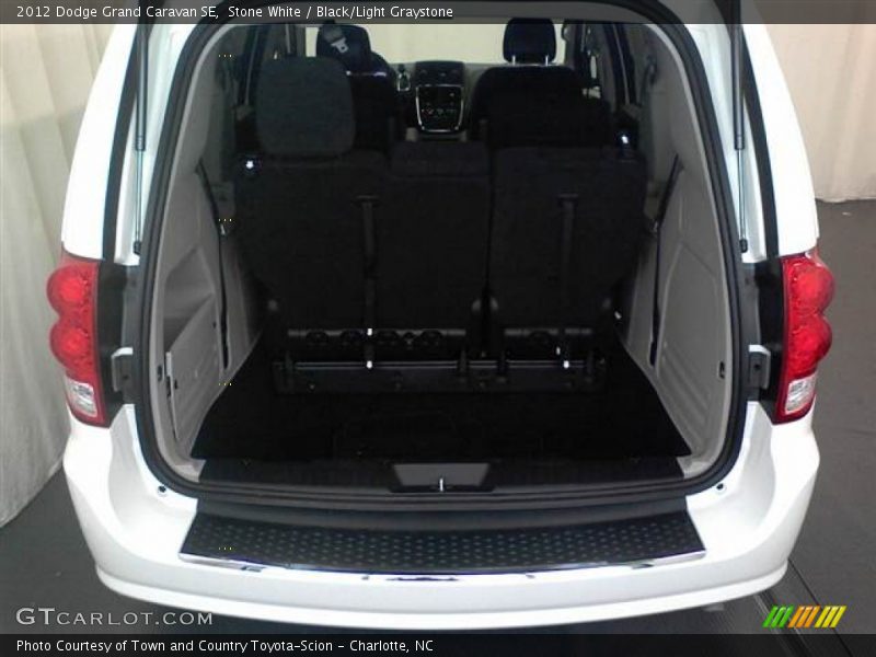Stone White / Black/Light Graystone 2012 Dodge Grand Caravan SE