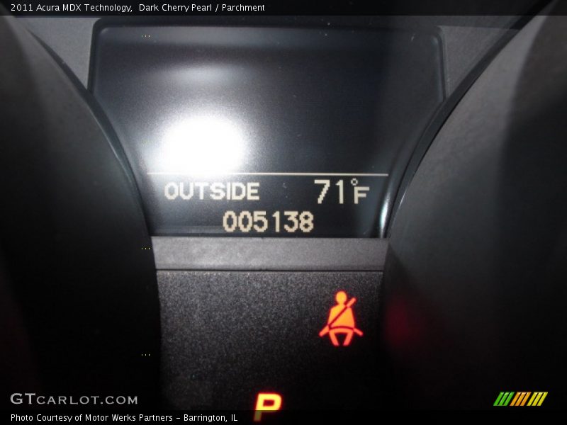 Dark Cherry Pearl / Parchment 2011 Acura MDX Technology