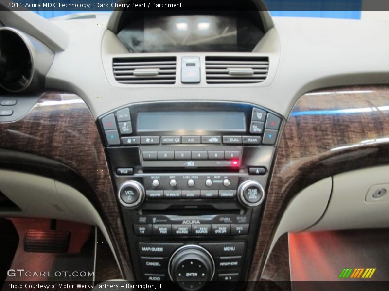 Dark Cherry Pearl / Parchment 2011 Acura MDX Technology