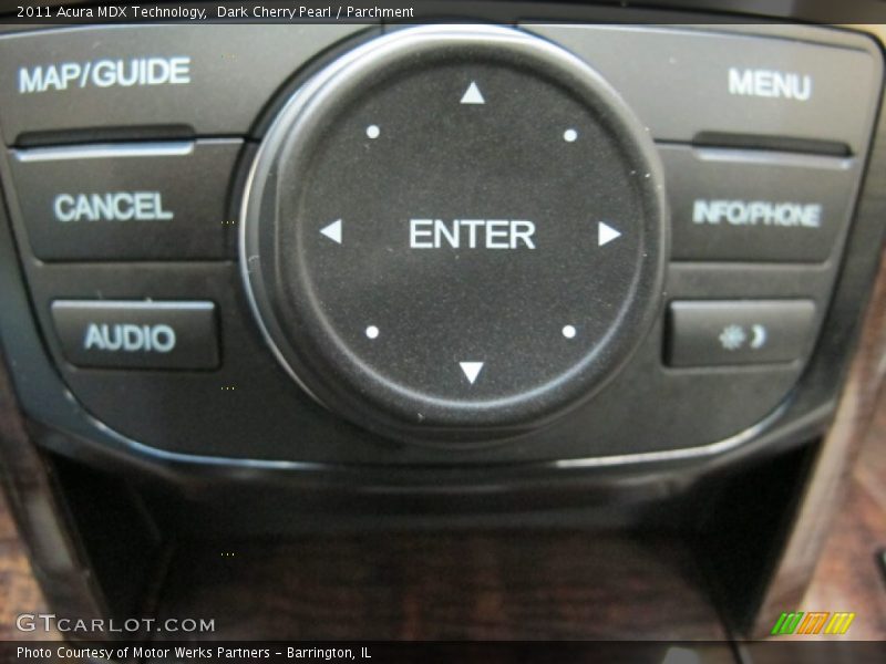 Dark Cherry Pearl / Parchment 2011 Acura MDX Technology