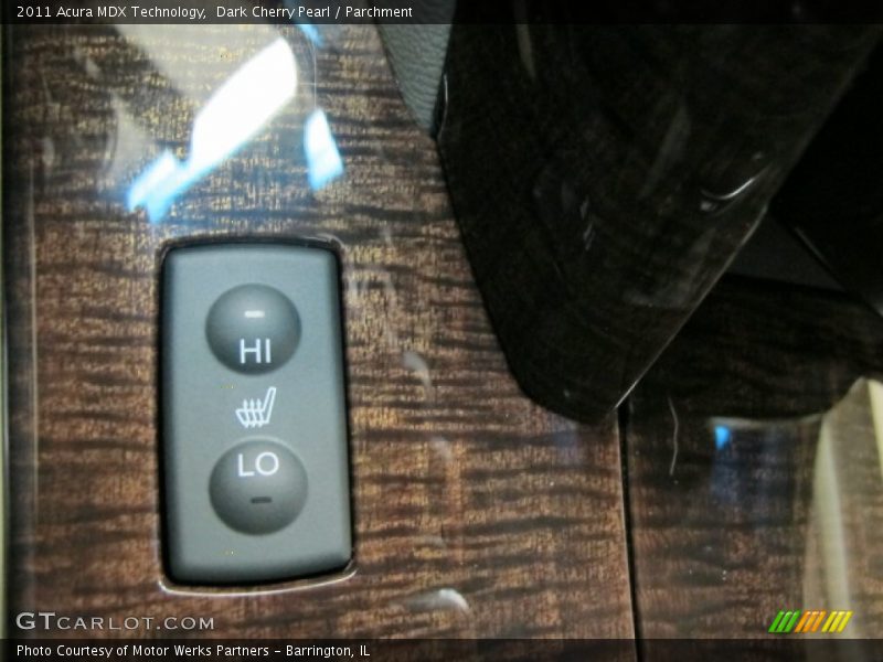 Dark Cherry Pearl / Parchment 2011 Acura MDX Technology
