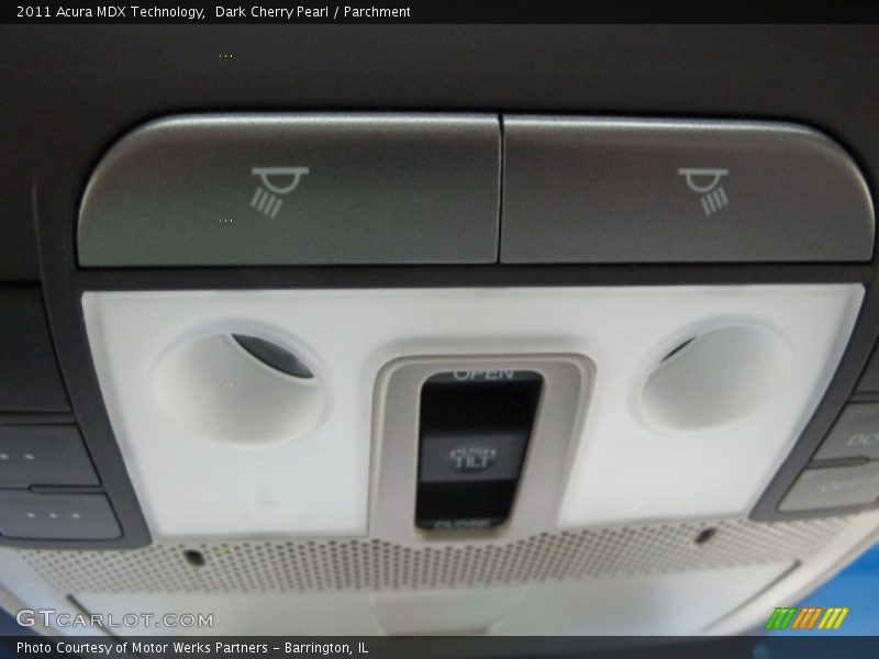 Dark Cherry Pearl / Parchment 2011 Acura MDX Technology