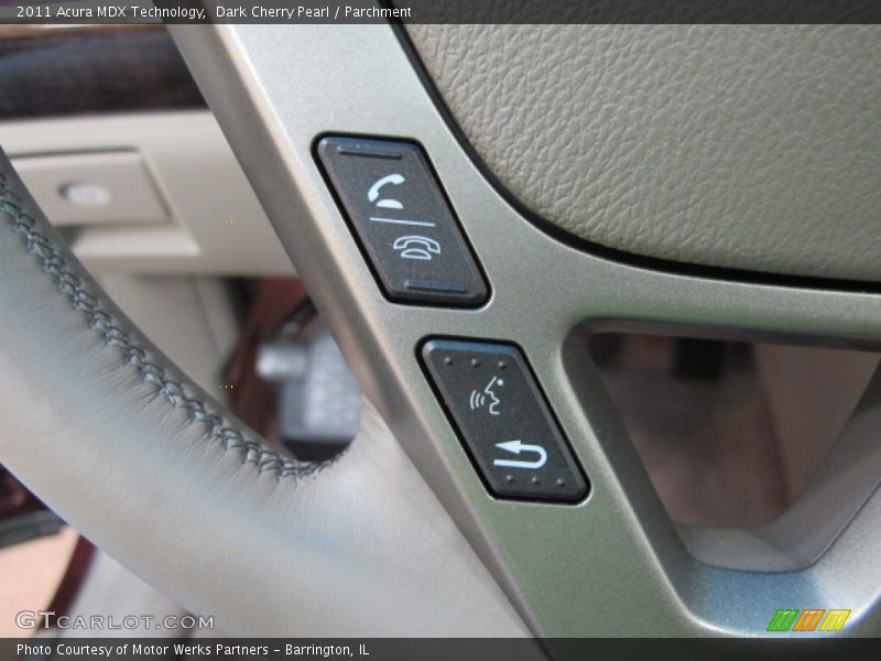 Dark Cherry Pearl / Parchment 2011 Acura MDX Technology