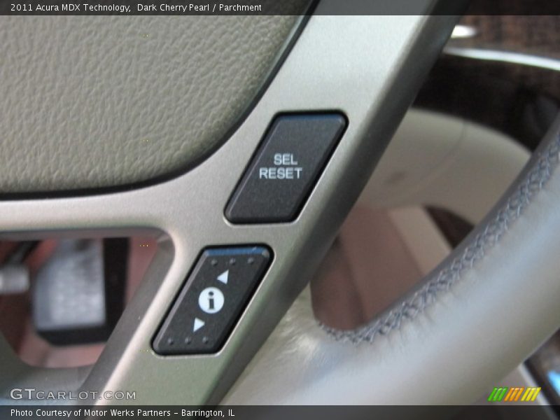 Dark Cherry Pearl / Parchment 2011 Acura MDX Technology