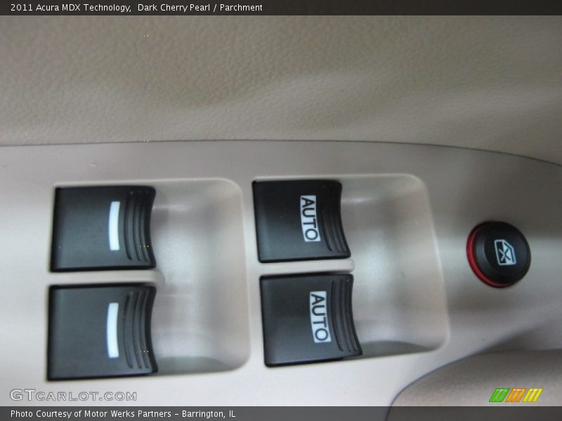 Dark Cherry Pearl / Parchment 2011 Acura MDX Technology