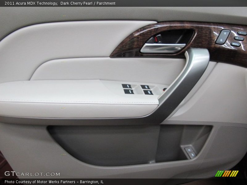 Dark Cherry Pearl / Parchment 2011 Acura MDX Technology