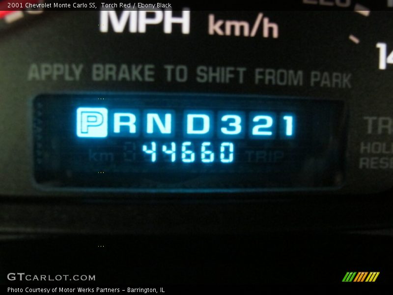 Torch Red / Ebony Black 2001 Chevrolet Monte Carlo SS