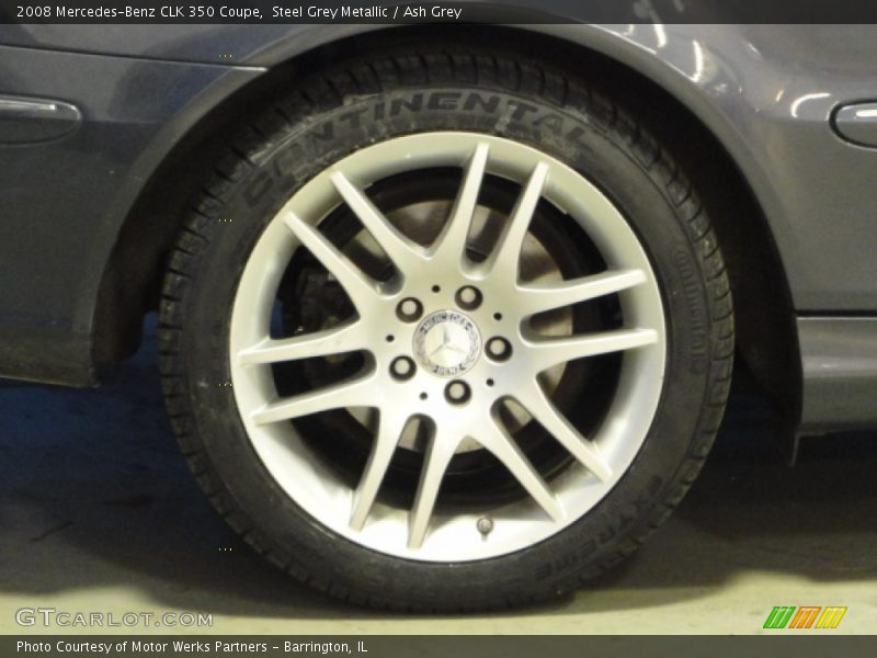 Steel Grey Metallic / Ash Grey 2008 Mercedes-Benz CLK 350 Coupe