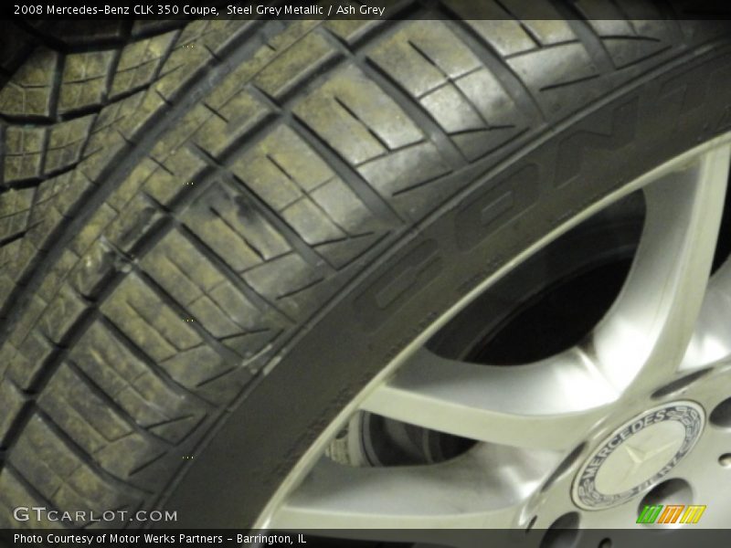 Steel Grey Metallic / Ash Grey 2008 Mercedes-Benz CLK 350 Coupe