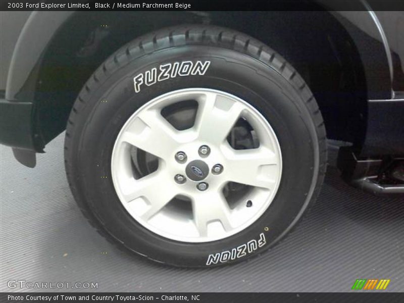 Black / Medium Parchment Beige 2003 Ford Explorer Limited