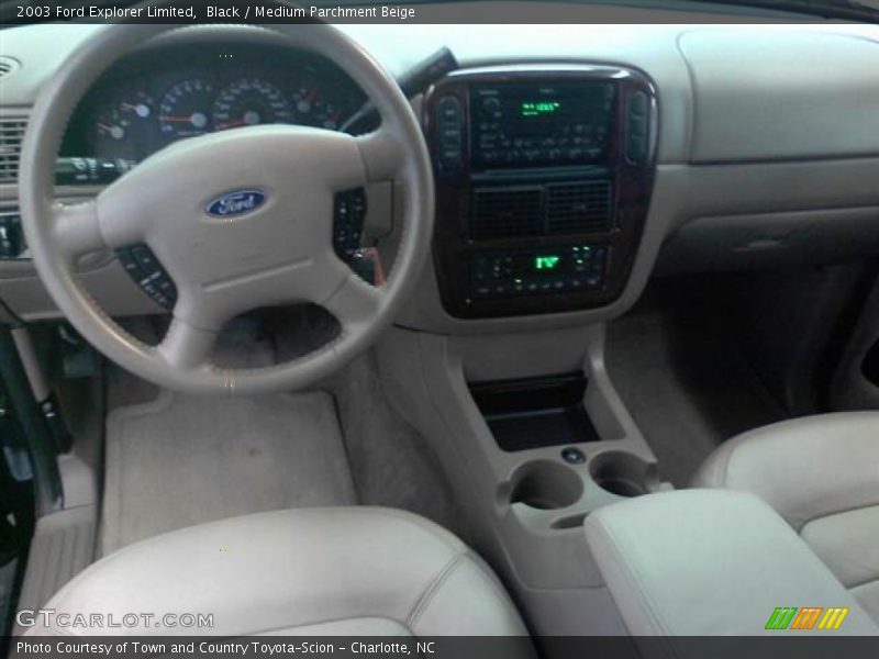 Black / Medium Parchment Beige 2003 Ford Explorer Limited