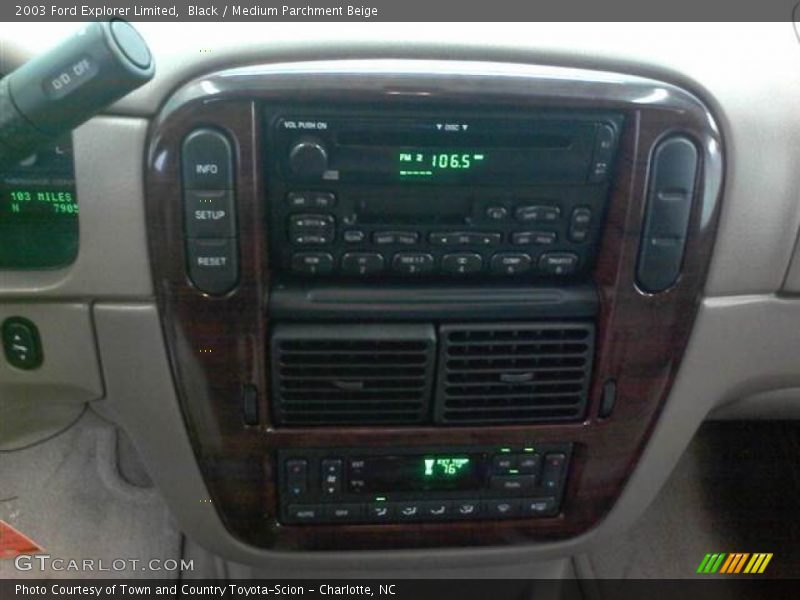 Black / Medium Parchment Beige 2003 Ford Explorer Limited