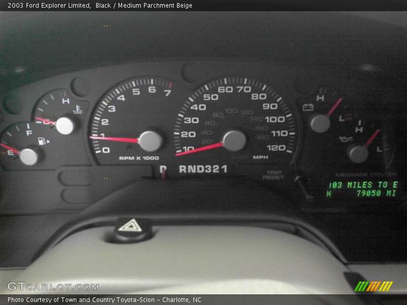 Black / Medium Parchment Beige 2003 Ford Explorer Limited