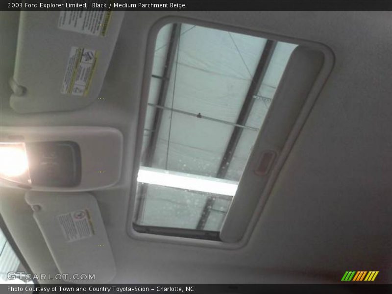 Black / Medium Parchment Beige 2003 Ford Explorer Limited