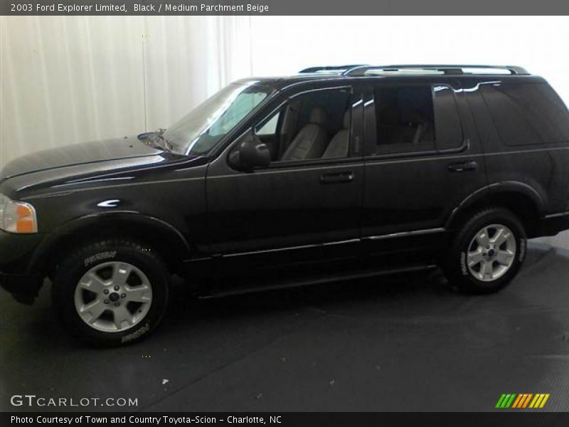 Black / Medium Parchment Beige 2003 Ford Explorer Limited