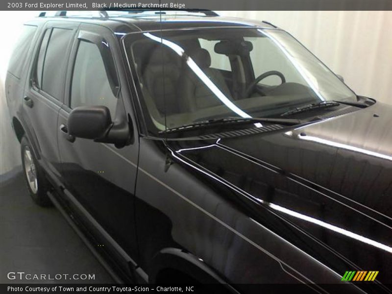 Black / Medium Parchment Beige 2003 Ford Explorer Limited