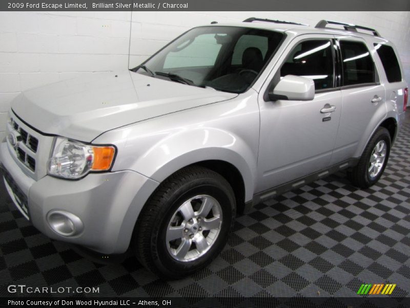 Brilliant Silver Metallic / Charcoal 2009 Ford Escape Limited