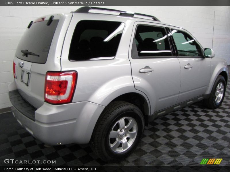 Brilliant Silver Metallic / Charcoal 2009 Ford Escape Limited