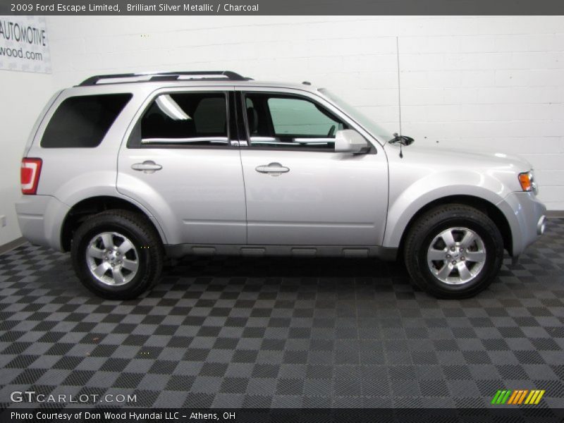 Brilliant Silver Metallic / Charcoal 2009 Ford Escape Limited