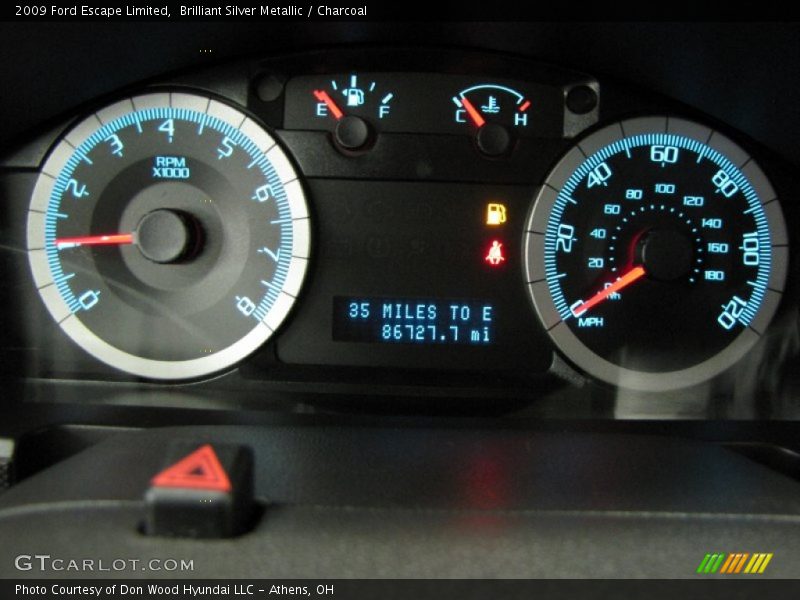  2009 Escape Limited Limited Gauges