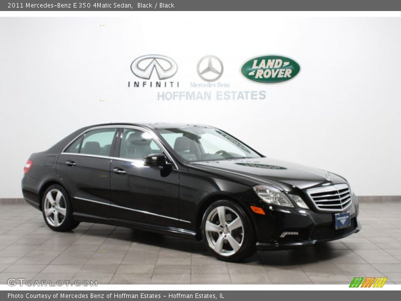 Black / Black 2011 Mercedes-Benz E 350 4Matic Sedan