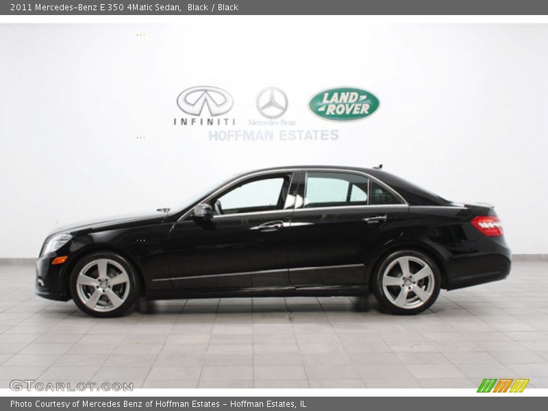 Black / Black 2011 Mercedes-Benz E 350 4Matic Sedan