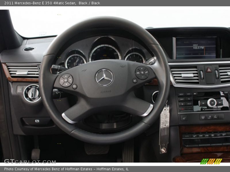 Black / Black 2011 Mercedes-Benz E 350 4Matic Sedan